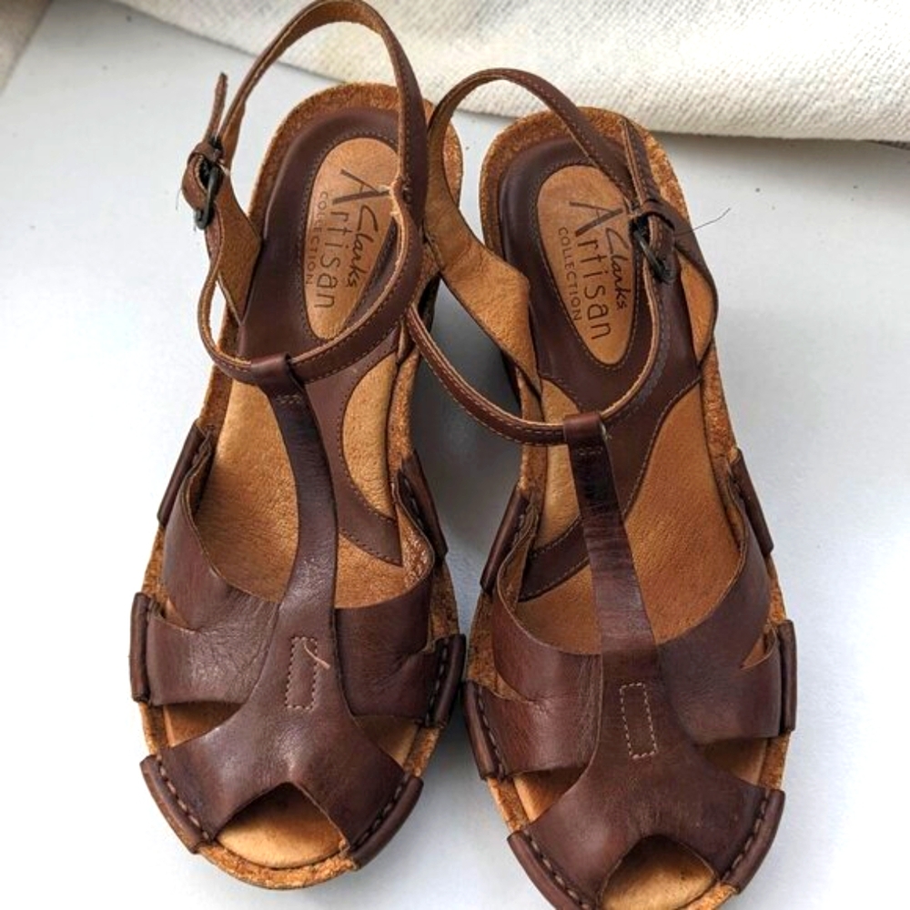 Clark's Cork&Leather, Artisan Collection, size 6 - Picture 4 of 6